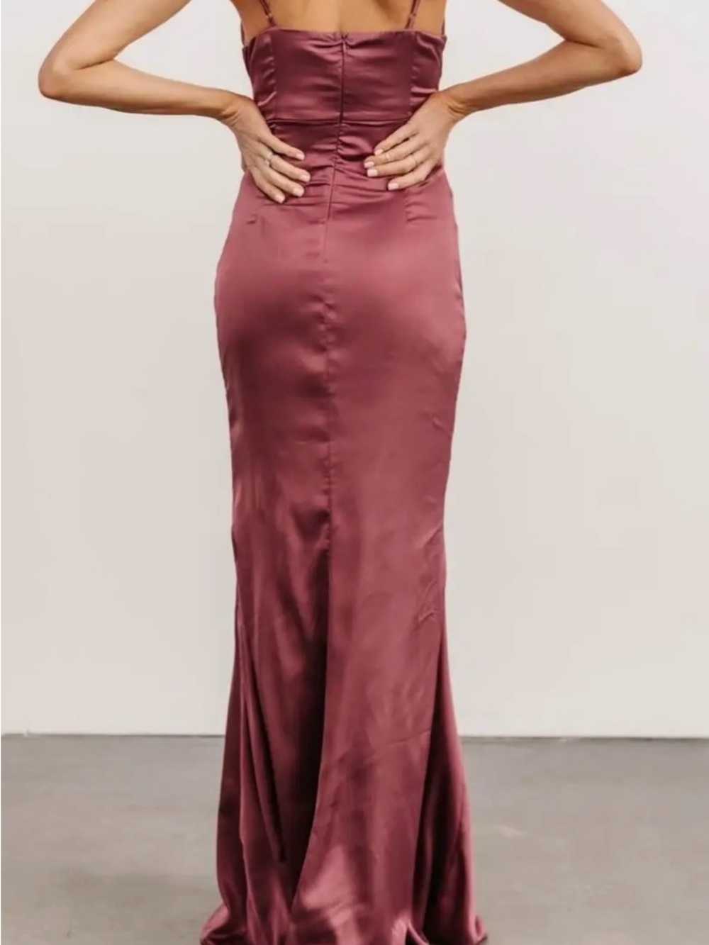 NWT Baltic Born Monet Satin Gown Deep Mauve XL - Picture 2 of 6